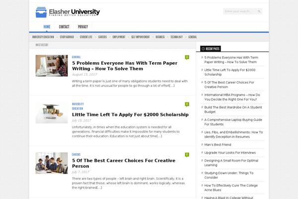 elasheruniversity.com site used Newsroom14