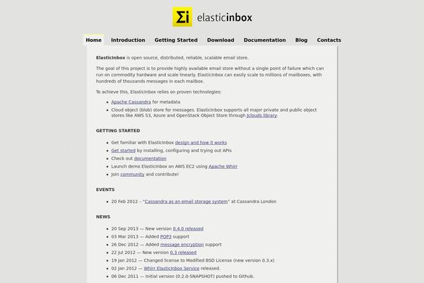 elasticinbox.com site used Elasticinbox