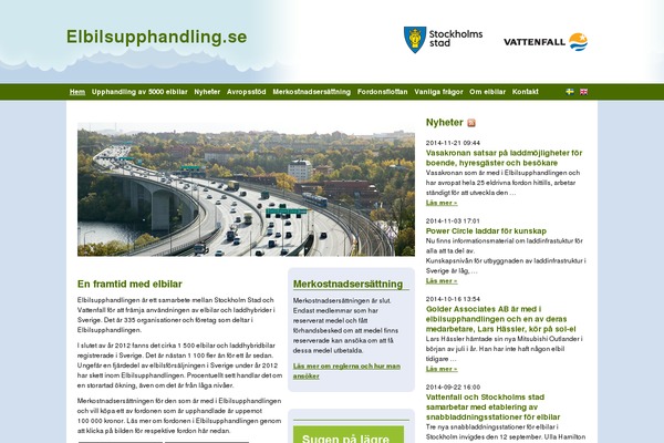 elbilsupphandling.se site used Elbilsupphandling