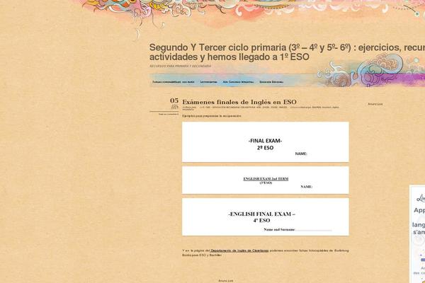 WordPress website example screenshot