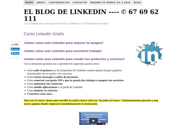 elblogdelinkedin.com site used Thesis 1.8.4