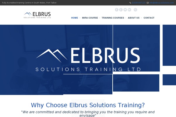 Elbrus theme site design template sample