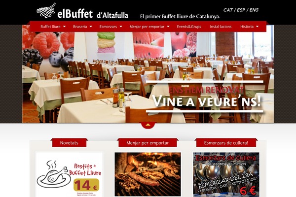 The Restaurant theme site design template sample