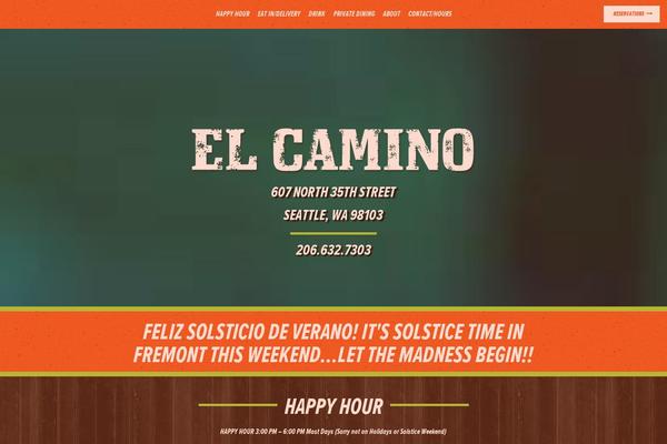 elcaminorestaurant.com site used El-camino