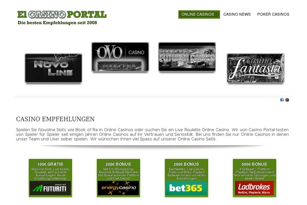 elcasinoportal.com site used Casinoportal