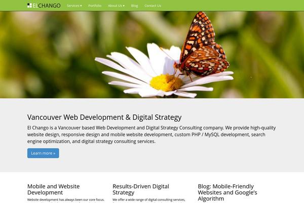 WordPress website example screenshot