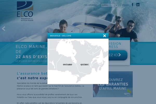 elcomarine.ca site used Marine-expert