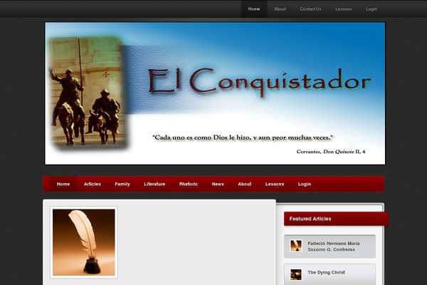 elconquistador.org site used Traction_pro_child