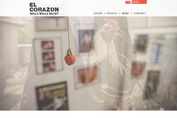 elcorazonwinery.com site used Corazon