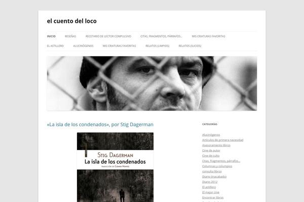 Twenty Twelve theme site design template sample