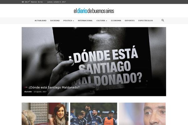 Newspaper theme site design template sample