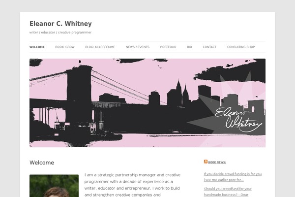 Twenty Twelve theme site design template sample