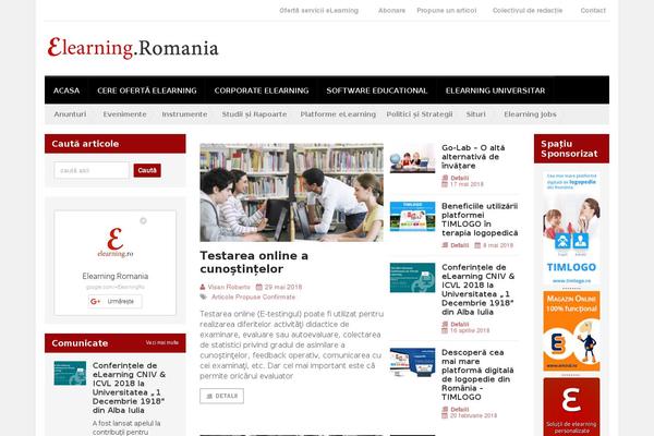 elearning.ro site used Newspaper