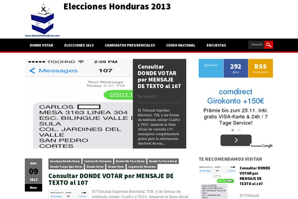 eleccioneshonduras.com site used Cronusmag