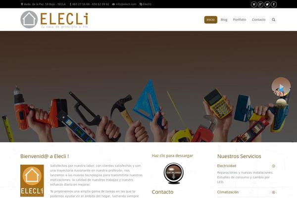 The7 theme site design template sample