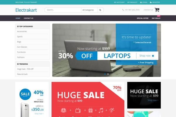 WordPress website example screenshot
