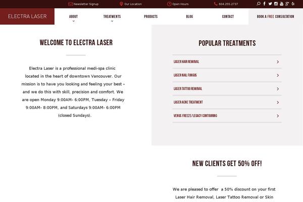 electralaserhairremoval.com site used Electra_laser