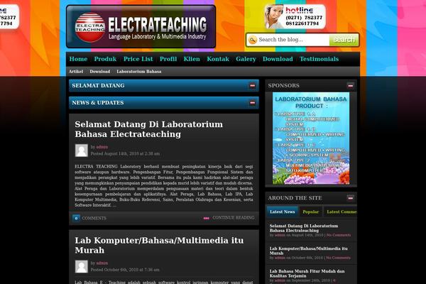 electrateaching.com site used Elements