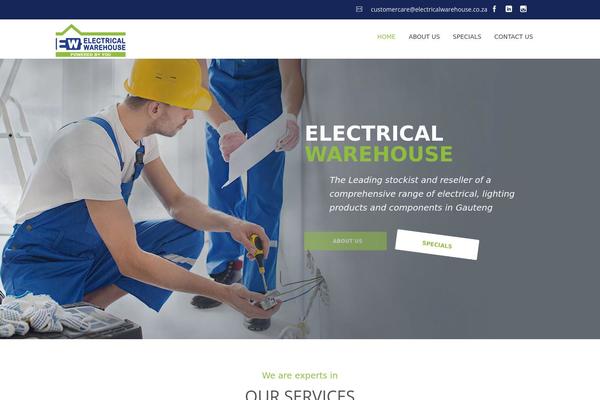 Electrician theme site design template sample