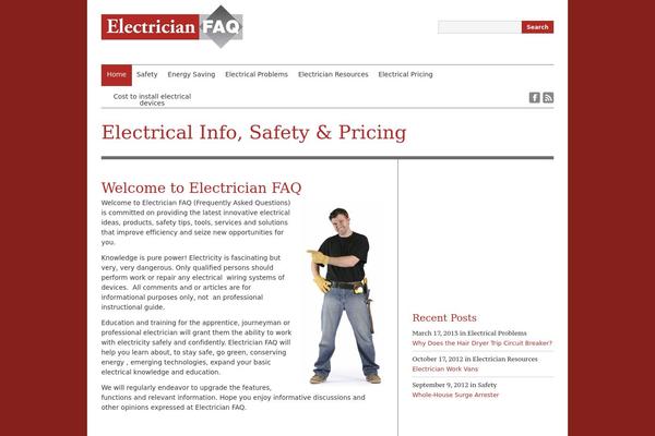 electricianfaq.com site used Themefit-hybrid