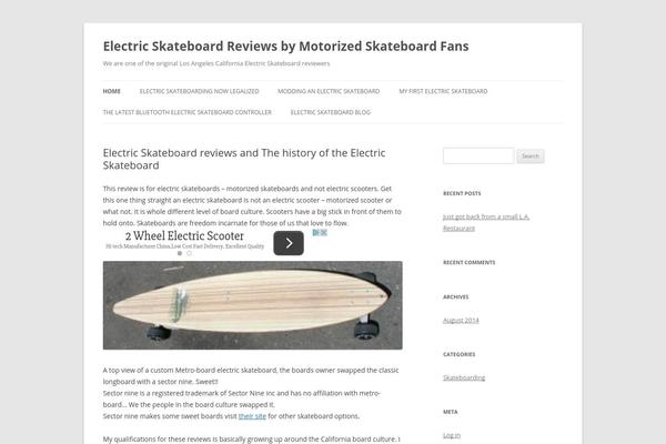 Twenty Twelve theme site design template sample