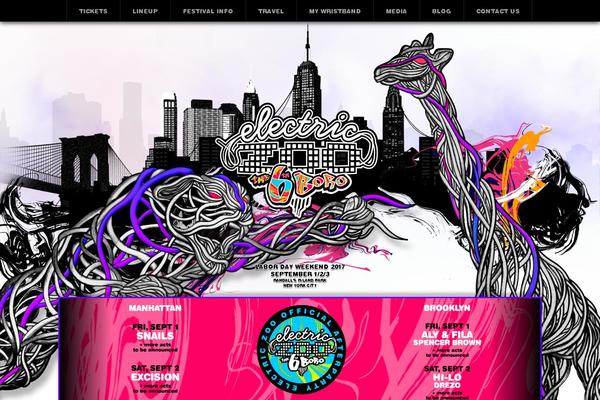 electriczoofestival.com site used Electric-zoo-transformed