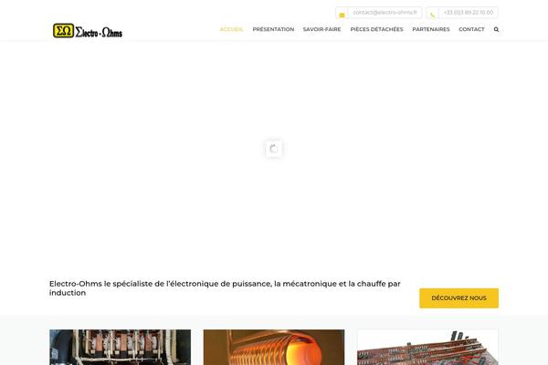 Industrial theme site design template sample