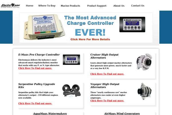 electromaax.com site used Maax