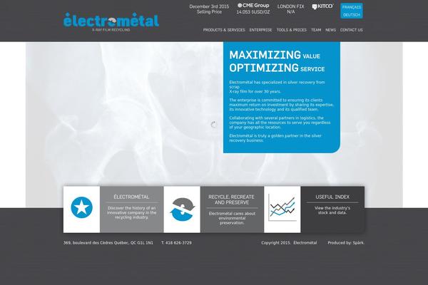 electrometal.ca site used Electrometal