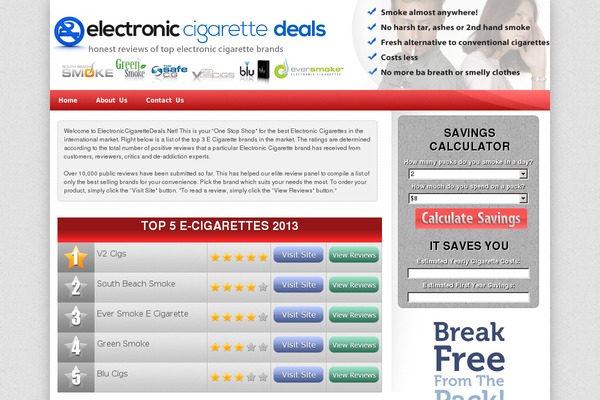 electroniccigarettedeals.net site used Smoke