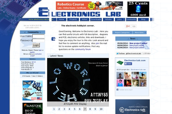 electronics-lab.com site used Elab