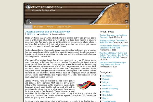 Barista theme site design template sample