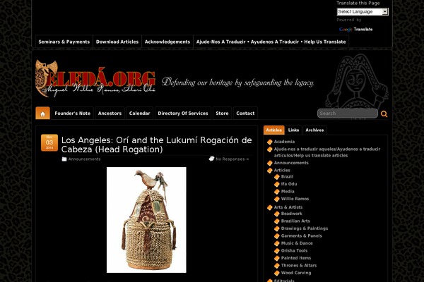WordPress website example screenshot