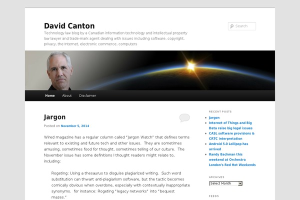 WordPress website example screenshot