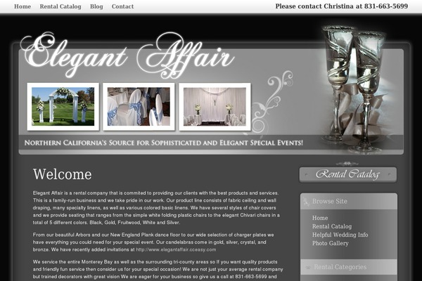 elegantaffairca.com site used Elegant