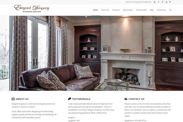 WordPress website example screenshot