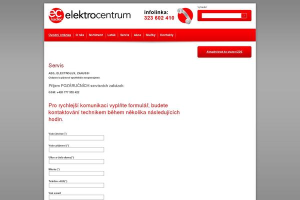 elektro-kadlec.cz site used Elektro-centrum-kadlec