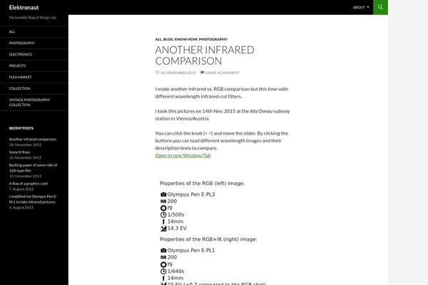 Twenty Fourteen theme site design template sample