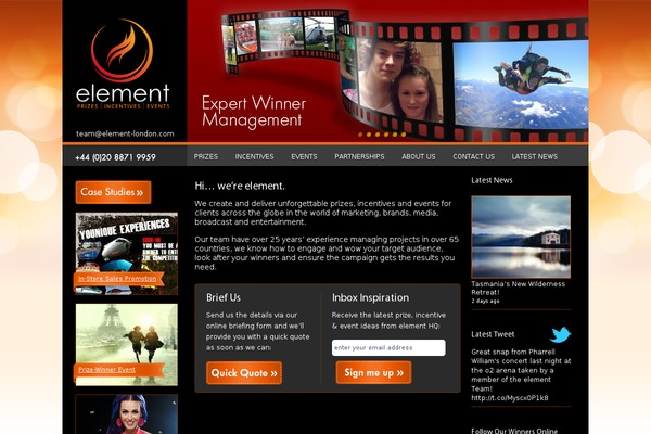 Impreza theme site design template sample