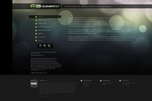 Default theme site design template sample