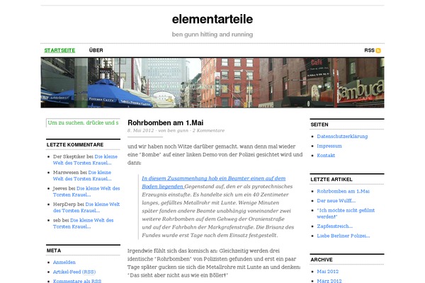 Cutline 3 Column Split theme site design template sample
