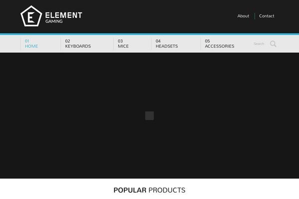 Element theme site design template sample