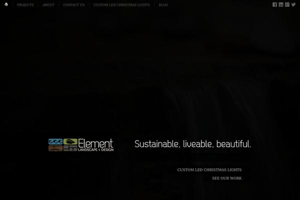 Element theme site design template sample