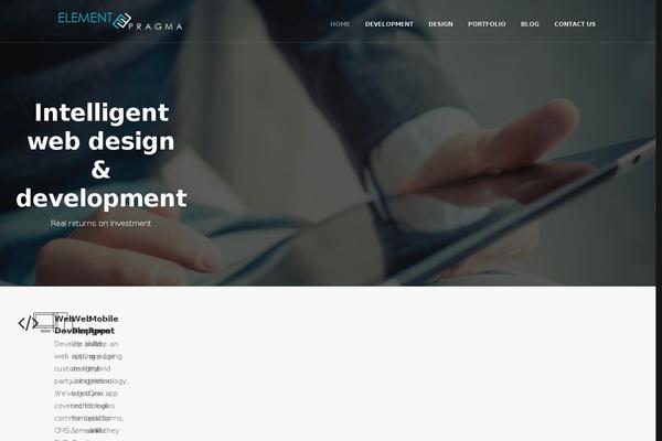 WordPress website example screenshot