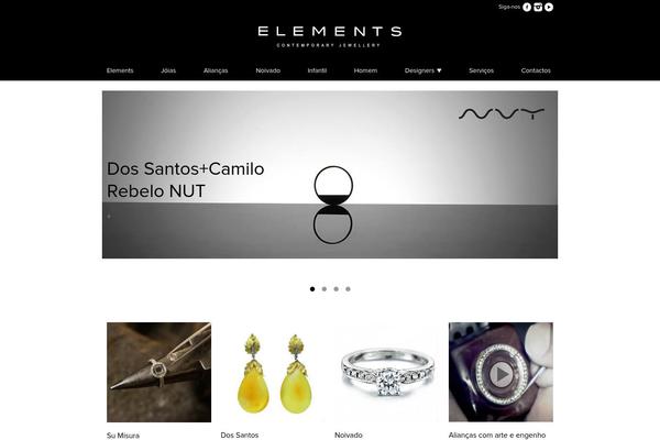Elements theme site design template sample