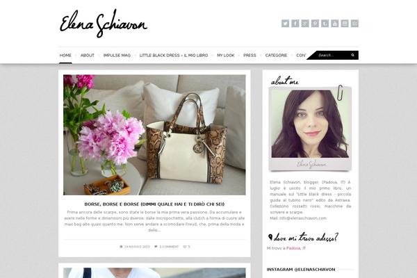Fashionista theme site design template sample