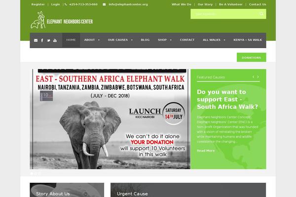 Elephant theme site design template sample