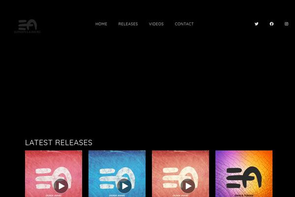 SoundRise theme site design template sample