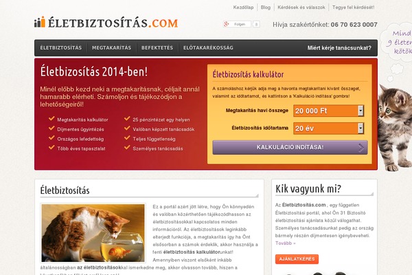 eletbiztositas.com site used Life_insurance