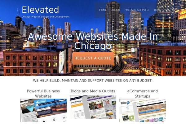 Headway theme site design template sample